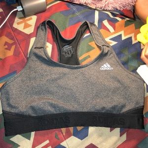 Adidas Sports Bra. In grey and black, size M